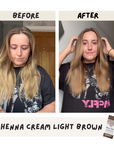 Light Brown Henna Cream Hair Dye