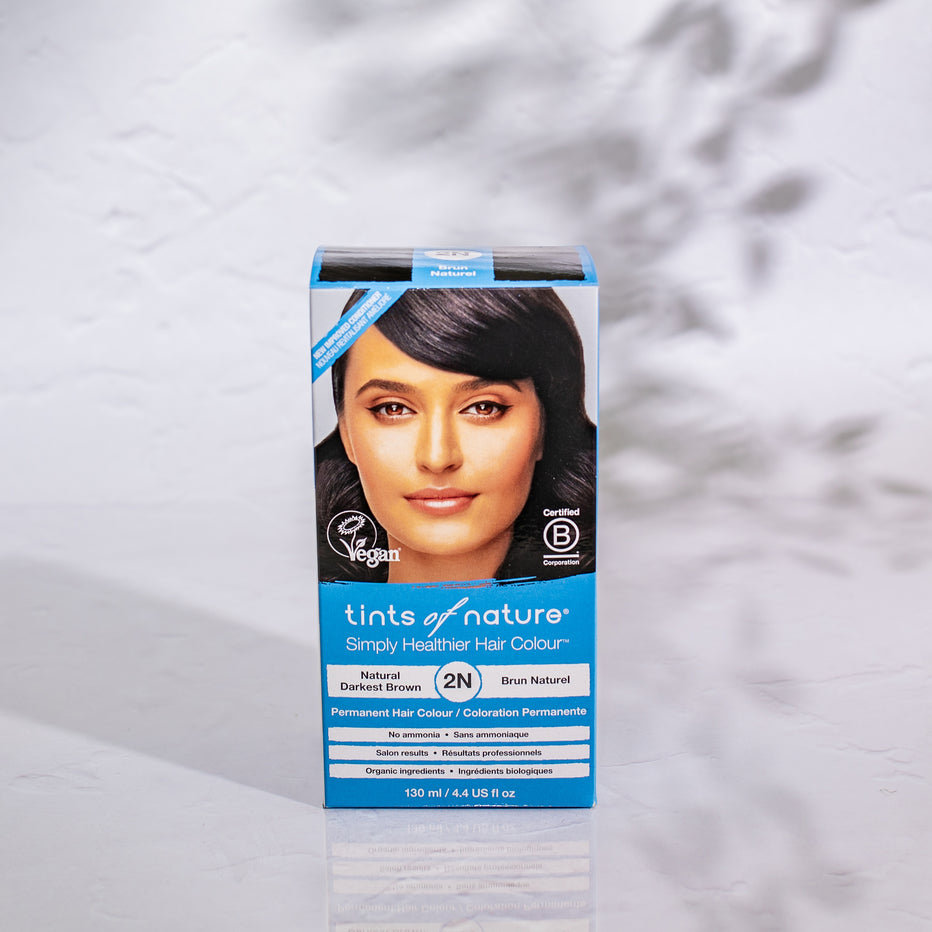 2N Rich Darkest Brown Permanent Hair Dye Tints of Naturehairdye